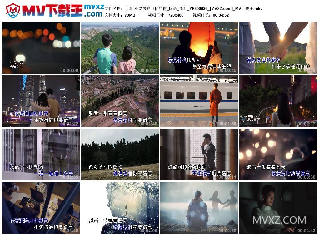 丁童-不要深陷回忆的伤_国语_流行_YF300036